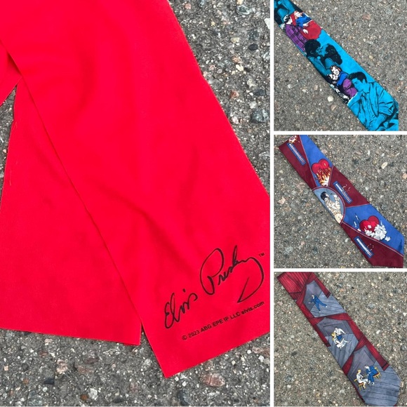 The Elvis Presley Collection by Supersa “Love Me Tender” 100 Italian Silk Tie - Picture 13 of 14